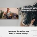 Digital Dog Training Course: 30 Things To Teach Your Dog In 30 Days