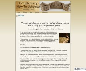 DIY Upholstery  – How To Upholster